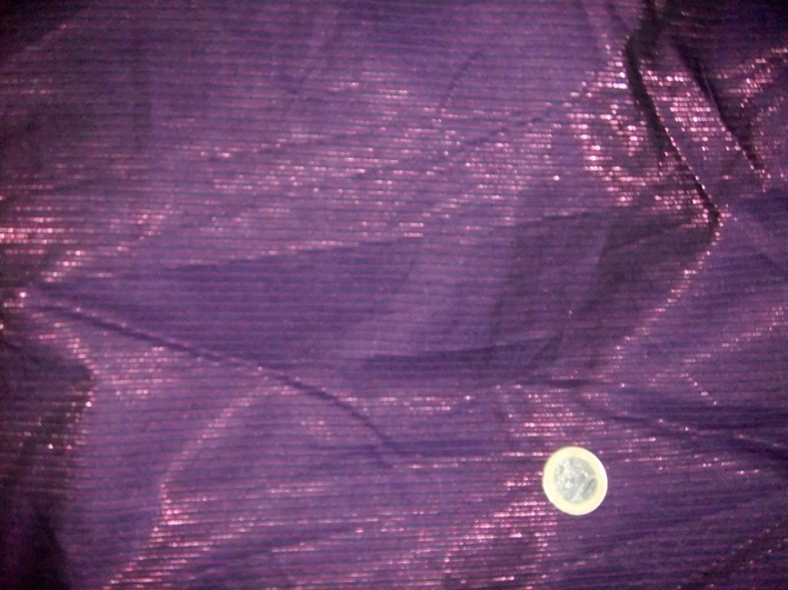 100%coton rayé violet foncé/brillant vendu au m(BA329)