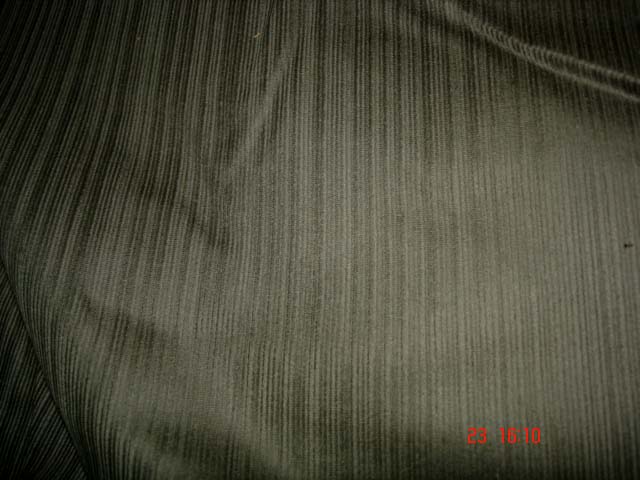100%velours milleraies gris 5x1.4m(K730)