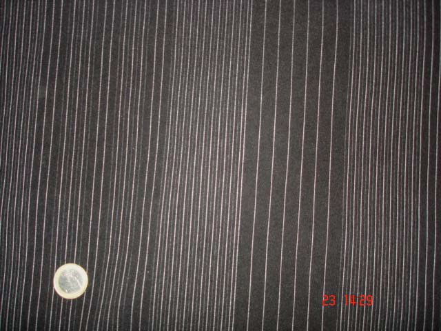 Bengaline rayé blanc/fond noir 3x1.5m(z28)