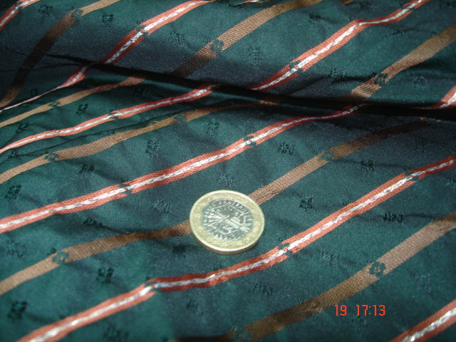 coton mélangé avec lisserais orange/blanc 3.20x1.60 m (P66)