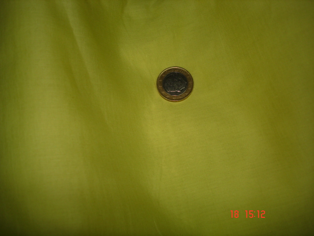 Voile de coton jaune/vert 3.15x1.45 m (P349)