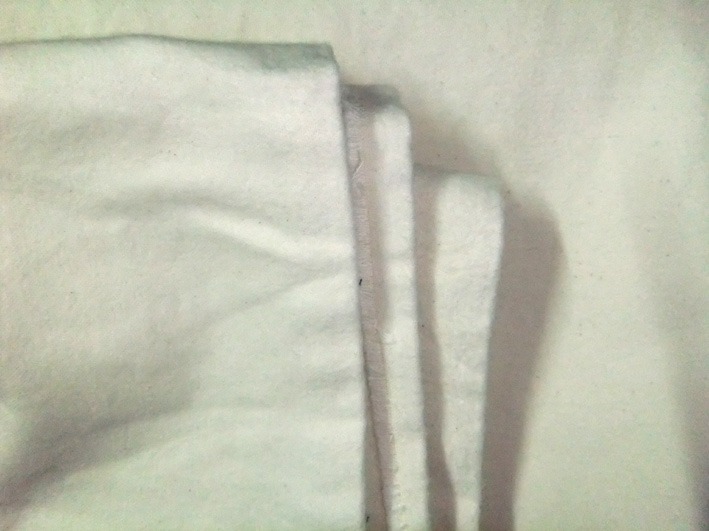 100%flannelle de coton blanc 2.4x1.55m(BA559)