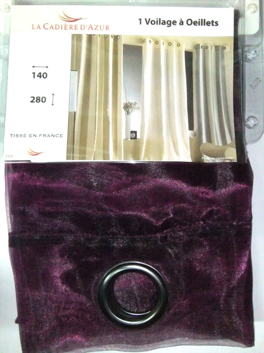 100%polyester rideau violet 145x280