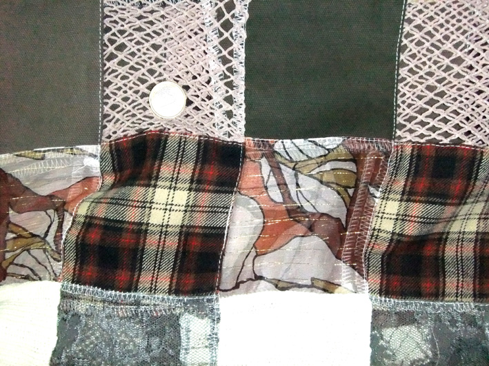 Coton carreaux/patchwork 1x1.5m(F236)