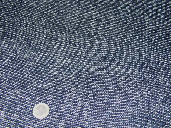 Lainage bleu/jersey/blanc 1.8x1.45m(Oh309)