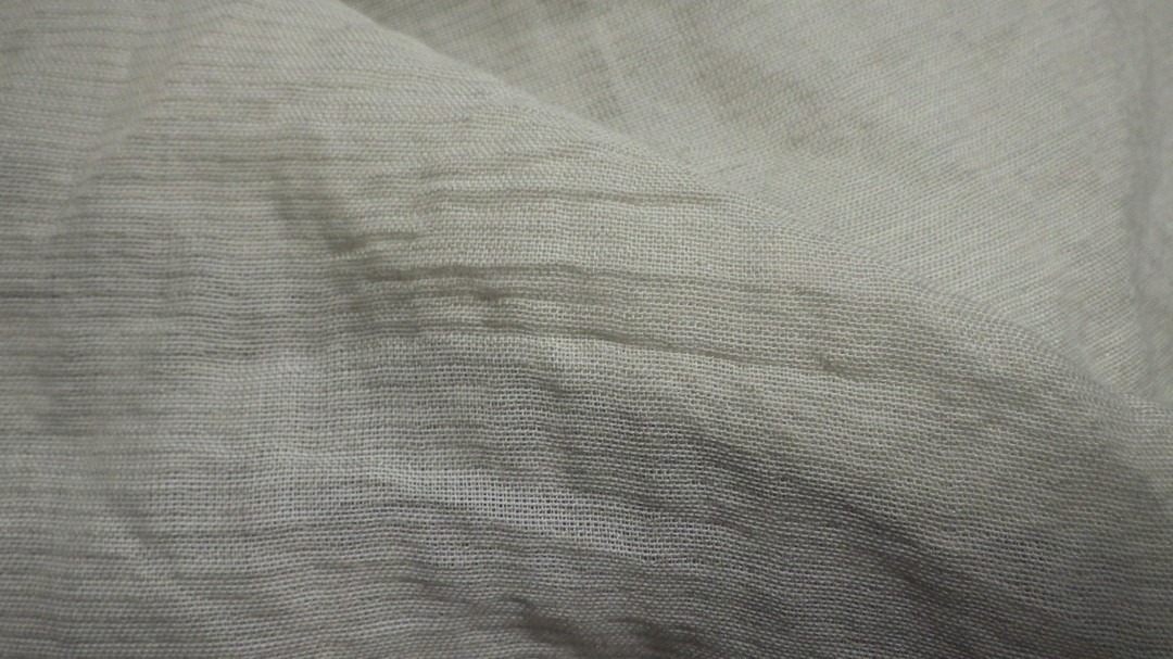 Coton effet froissé beige vendu au m(VP1014)